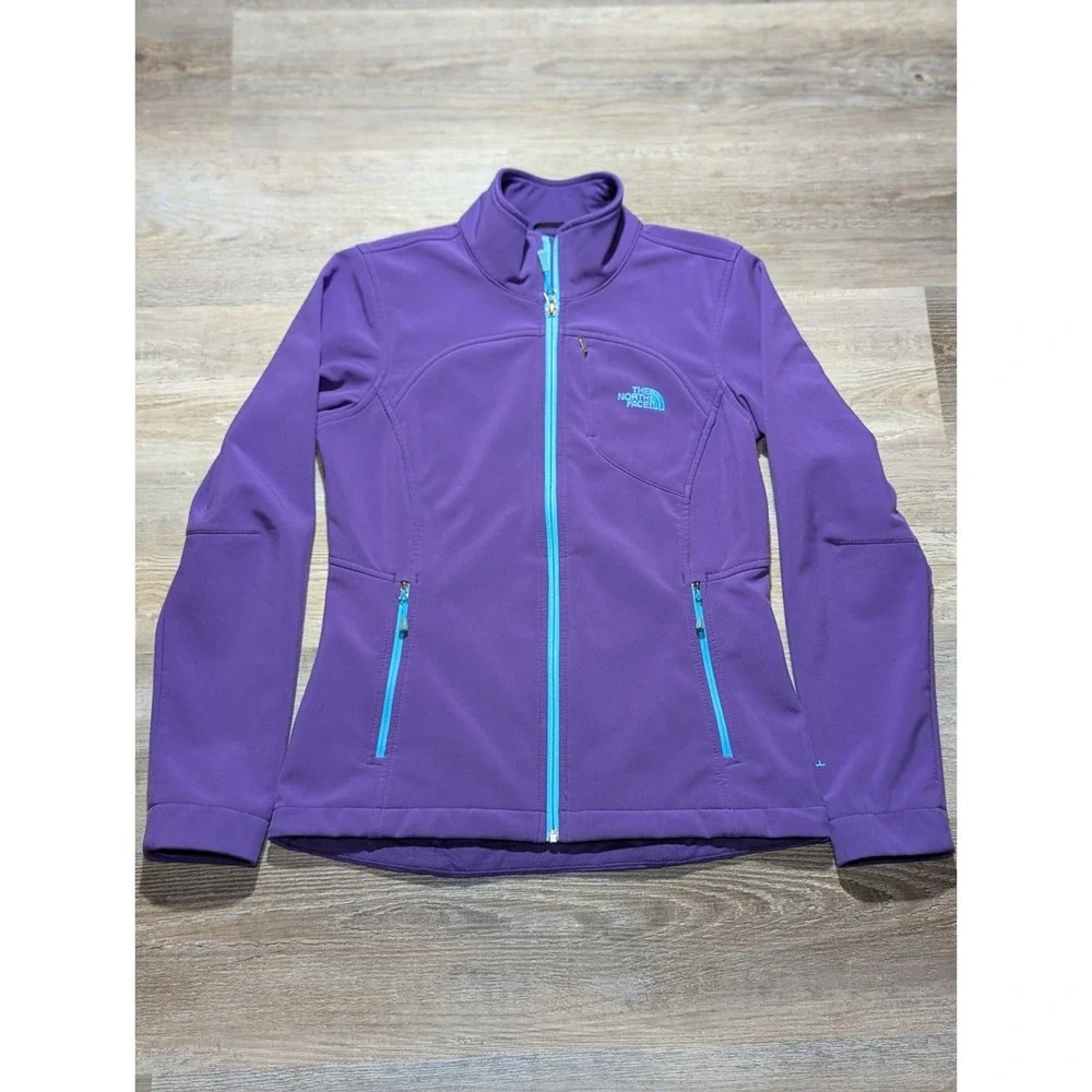 The North Face Windwall Softshell‎ Jacket Purple Zip Up Women's Size S